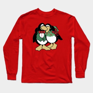 Christmas Penguin Couple In Love Long Sleeve T-Shirt